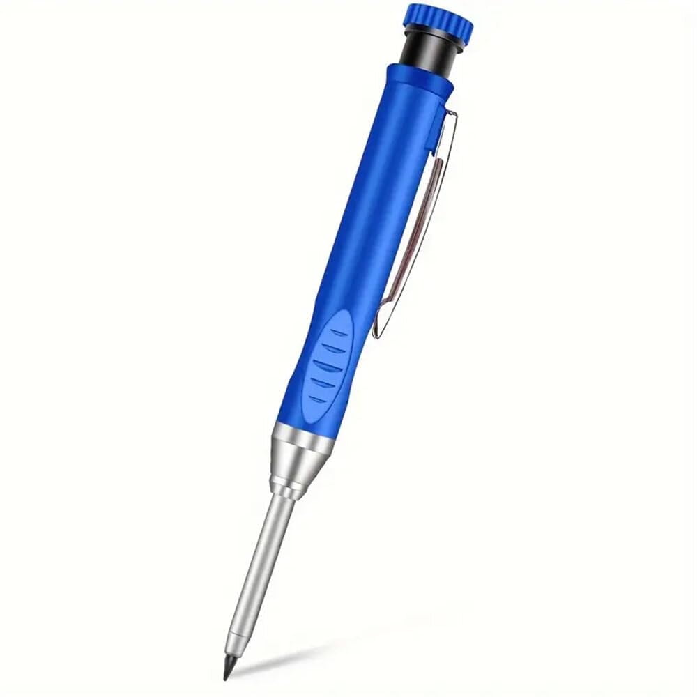 Refillable Carpenter Pencil Set Woodworking Marking Pen Deep Hole Marker High Precision Mechanical Pencil for Accurate Craftsmanship and Drafting Essential Tool