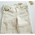 thumbnail image 4 of Polo Ralph Lauren Girls BEIGE Waverly Straight Embroidered Jeans 10 Girl, 4 of 9