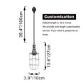 thumbnail image 6 of Kiven H-Type Track Lighting, 3-Light Industrial Halo Track Pendant Light, Steampunk Style Track Light Pedant for Bedroom Kitchen Island Home Cafe,Silvery Finish,Cord length 39.4", 6 of 7