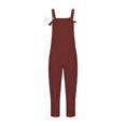 thumbnail image 4 of Hvyesh Overalls Denim Jumpsuits for Women Casual Loose Baggy Jeans Pants Cotton Linen Sleeveless Bib Jumpers with Pockets, 4 of 6