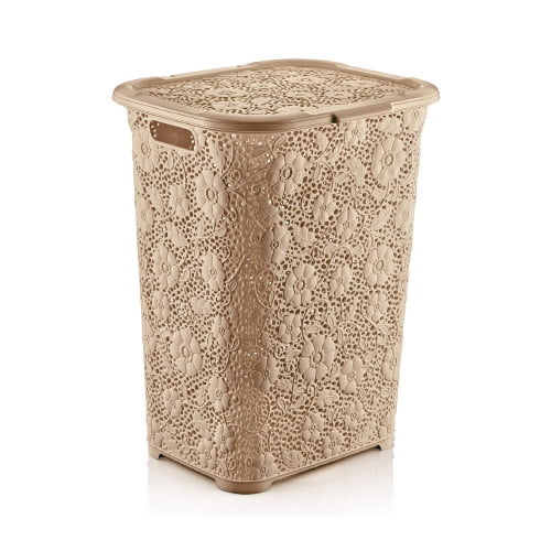 Superio Laundry Hamper Lace collection 1.42 Bushel (Beige)