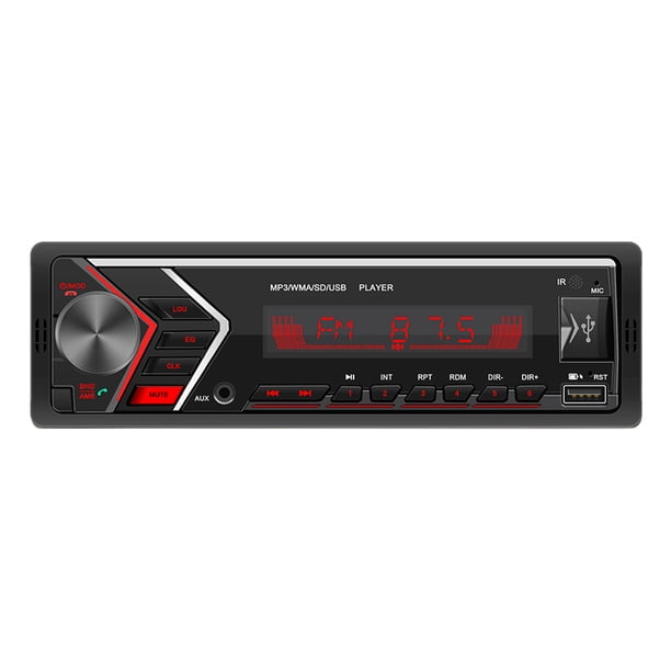 Car Mp3 Player Bluetooth Manos Libres Car Fm Radio Colorful Lights Car Mp3 Multimedia Player 1 Din Yuarrent VI011728-00