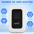 thumbnail image 4 of Enrutador WiFi 4G con Pantalla Módem WiFi de 150Mbps Punto de Acceso Inalámbrico Wifi Móvil para Coche MiFi, 4 of 5