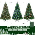 thumbnail image 4 of BENESKY 6.5ft Pre-Lit Christmas Tree, Artificial Hinged Xmas Tree with 470 Multi-Color LED Lights, 8 Lighting Modes, 880 Branch Tips, Holiday Office Home Decor, 4 of 8