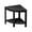 Black, variant on ModFusion Poly Lumber Shower Bench with Weather Resistant HIPS, Corner Design, 2-Tier Storage, 350lbs Limit, Gray