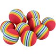 thumbnail image 3 of 12 piezas de bolas de Juguete de arco iris Yashi para gatos, Juguete interactivo de espuma EVA suave, 3 of 5