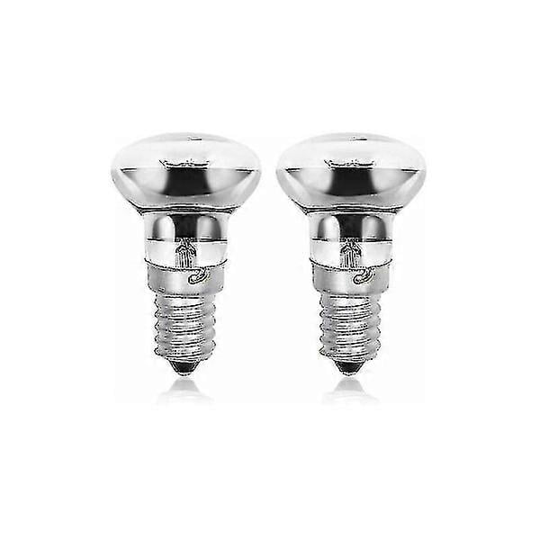 R39 E14 40W Lava Lamp Bulbs, Edison Screw Ses Reflector Small Lava Lamp Bulbs, Warm White 2800K R39 Dimmable (2-pack)