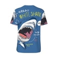thumbnail image 3 of Balery Great White Shark Baseball Jersey for Men Casual Button Down Shirts Short Sleeve Active Team Sports Uniform-X-Large, 3 of 9