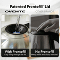 thumbnail image 6 of OVENTE Digital Glass Electric Kettle with Temperature Control, 1.8L Cordless Electric Tea Kettle with 7 Presets, Water Boiler Electric Pot, Keep Warm Function, Auto Shut-Off, Silver KGD752S, 6 of 10