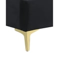 thumbnail image 5 of Lonlush Upholstered velvet  Platform Bed Frame with Headboard and Golden Strip Black - King, 5 of 5