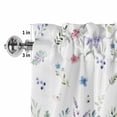 thumbnail image 4 of Bunny Easter Rod Pocket Curtain Valance, Spring Floral Rabbits Eggs Farmhouse Farmhouse Window Valance for Living Room, Bedroom, Kitchen 42"W x 12"L, 4 of 9