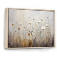 thumbnail image 2 of Designart "Breeze Among Beige Wildflowers" Wildflowers Floater Framed Wall Art Prints, 2 of 5