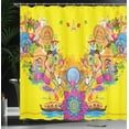 thumbnail image 4 of Ambesonne Modern Shower Curtain, Summer Fan Cooler, 69"Wx75"L, Pale Blue Violet, 4 of 5