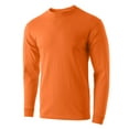 thumbnail image 2 of Men's Premium Crewneck Long Sleeve T-Shirts Classic Fit Mid-Weight Everyday Cotton Shirt, 2 of 6