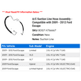 thumbnail image 2 of A/C Suction Line Hose Assembly - Compatible with 2009 - 2012 Ford Escape 2010 2011, 2 of 2