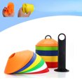 thumbnail image 2 of Nuevos 10 uds/lote de conos marcadores de 19 cm para entrenamiento de fútbol, accesorios deportivos y de entretenimiento, 2 of 4