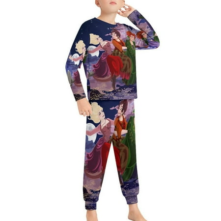 

H-ocus P-ocus Children s Pajama Suit Cartoon Pjs Sets Long Sleeve Casual Kids Soft Sleepwear for Girls Boys 130CM