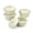 Creamy Sage-10 oz, variant on Scallop Ceramic Mini Cocotte Set Of 4 (assorted Colors)