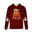 thumbnail image 3 of Blusa con capucha de manga larga para hombre, moda para el Día de Todos los Santos, estampado de fantasmas, sudadera con capucha y cordón para el tiempo libre, sudadera con capucha para hombre, blusa, 3 of 3