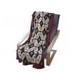 thumbnail image 4 of Ethnic Soft Flannel Fleece Throw Blanket, Javanese Batik Pattern Rhombus Mosaic with Dots Traditional Yogyakarta, Cozy Plush for Indoor and Outdoor Use, 60" x 80", Ruby Cream and Black, by Ambesonne, 4 of 6