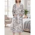 thumbnail image 5 of Loritta Robes for Women Soft Plush Bathrobe Womens Fleece Fuzzy Robes Ladies Bathrobes for Winter, 5 of 6