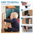 thumbnail image 2 of Cabinet Locks Child Safety, ABLEGRID 10 Pack Invisible Baby Proof Drawer Cabinet Locks Latches - Easy Install No Drill No Tool No Key Needed, 2 of 5