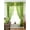 Forest Green, variant on Lined 2 Gypsy Rod Pocket Curtains w/ Beaded Valance 2 Tiebacks Green 43W X 96L