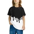 thumbnail image 4 of Girls Casual Shirt Summer Casual Cute Graphic Tees Short Sleeve Summer Tops Fashion Loose Funny Print Blouses, White, 7 Years, 4 of 5