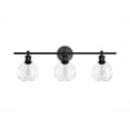 thumbnail image 2 of Aiwen Globe Light Fixture Industrial 3-Light Vanity Light Matte Black Wall Sconce, 2 of 10