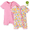 3#Light Pink, variant on Newborn Baby Clothes Baby Girl Bodysuits Romper with Bamboo Viscose Short Sleeve Boys and Girls Newborn Infant Unisex Clothes 2Pack