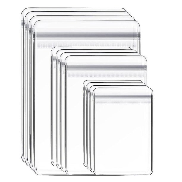 Bolsa de joyería de 120 piezas, bolsa de cierre transparente de Pvc de plástico autosellante