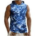 thumbnail image 4 of Gamivast Sun Protection Hoodie for Men Zip up Muscle Fit Sleeveless Sun Hoodie Lightweight Breathable Athletic Hoodie with Camo Pattern for Outdoor Wear, 4 of 8