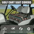 thumbnail image 3 of Yuyamidu Aztec Golf Cart Seat Covers with Front Pockets Southwestern Tribal Golf Cart Seat Towel Blanket for 2-Person Seats Club Car Easy to Clean, 3 of 7