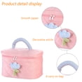 thumbnail image 4 of Hukapapa Neceser de cosméticos de gran capacidad para mujer, de la mano, para llevar la bolsa de almacenamiento de artículos de tocador, color rosa, 4 of 6