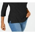thumbnail image 3 of INC International Concepts Women's Puff Sleeve Top Black Size Medium, 3 of 3
