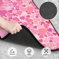thumbnail image 3 of Fotbe Love Juego de 4 Tapetes para Auto con Estampado – Alfombrillas de Goma Reforzada, Diseño Antideslizante, Protección para Todo el Año – Vehículos, Autos, Camionetas y SUVs, 3 of 7