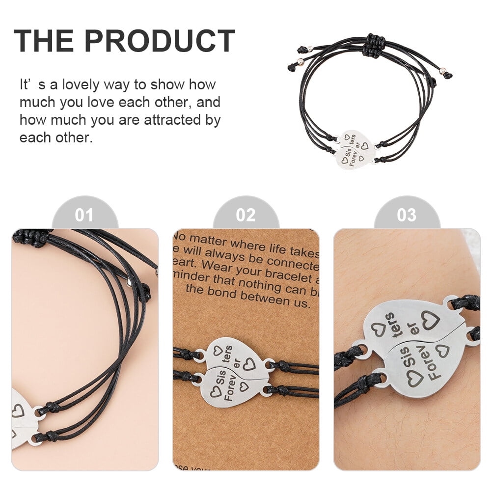 Pastel Sister Adjustable Bracelets - 3 Pack | Claire's US