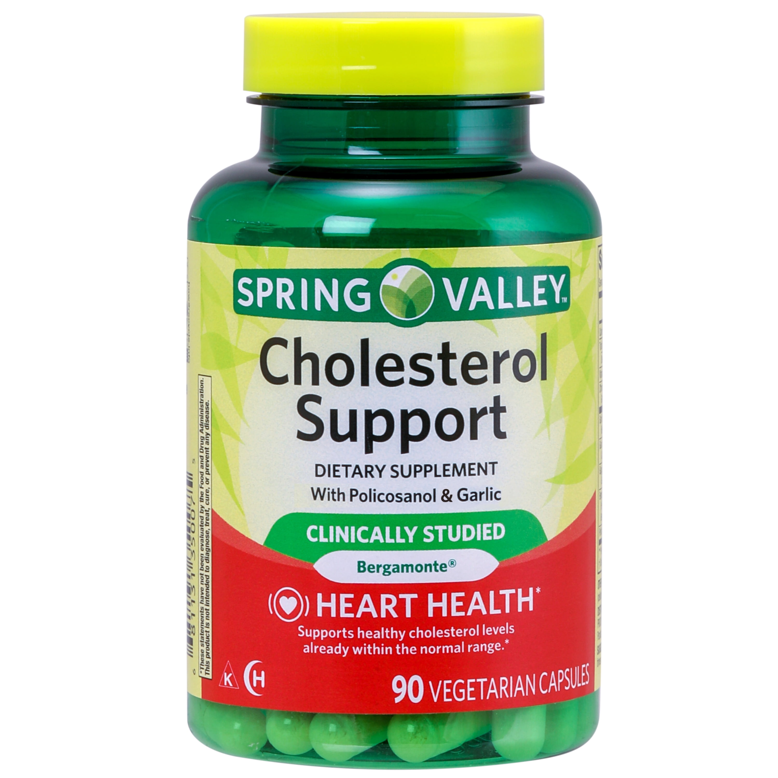 Spring Valley™ Cholesterol Support* 90 Vegetarian Capsules Walmart