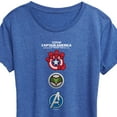 thumbnail image 3 of Marvel Captain America: Brave New World - Logo Stack - Women's Short Sleeve Graphic T-Shirt, 3 of 5