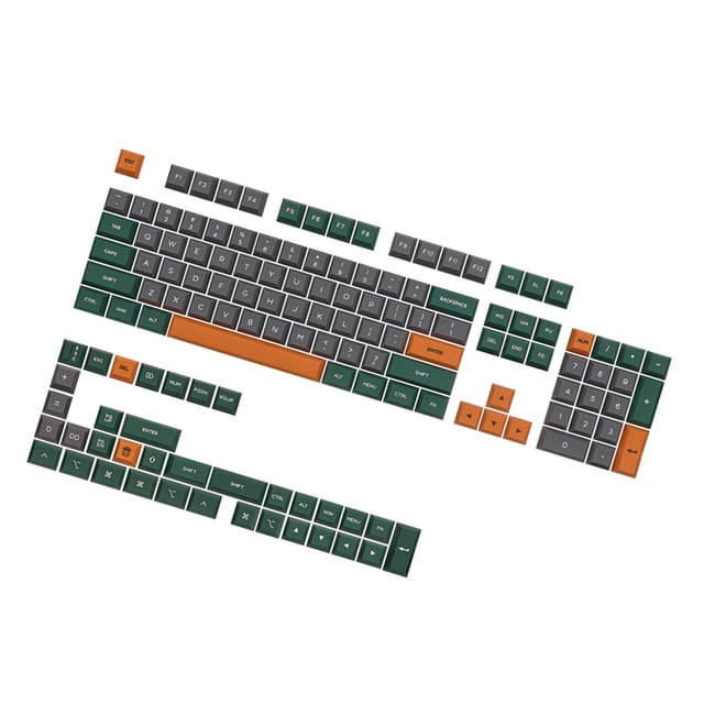 lionlar 140 Key PC Mechanical Keyboard Keycaps for Laptop Desktop Computer Dustproof Green