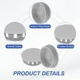 thumbnail image 3 of Uxcell Plastic Hole Plugs, Flush Type Round Plug Snap in Locking Covers Grey 40mm/1-9/16", 3 of 7