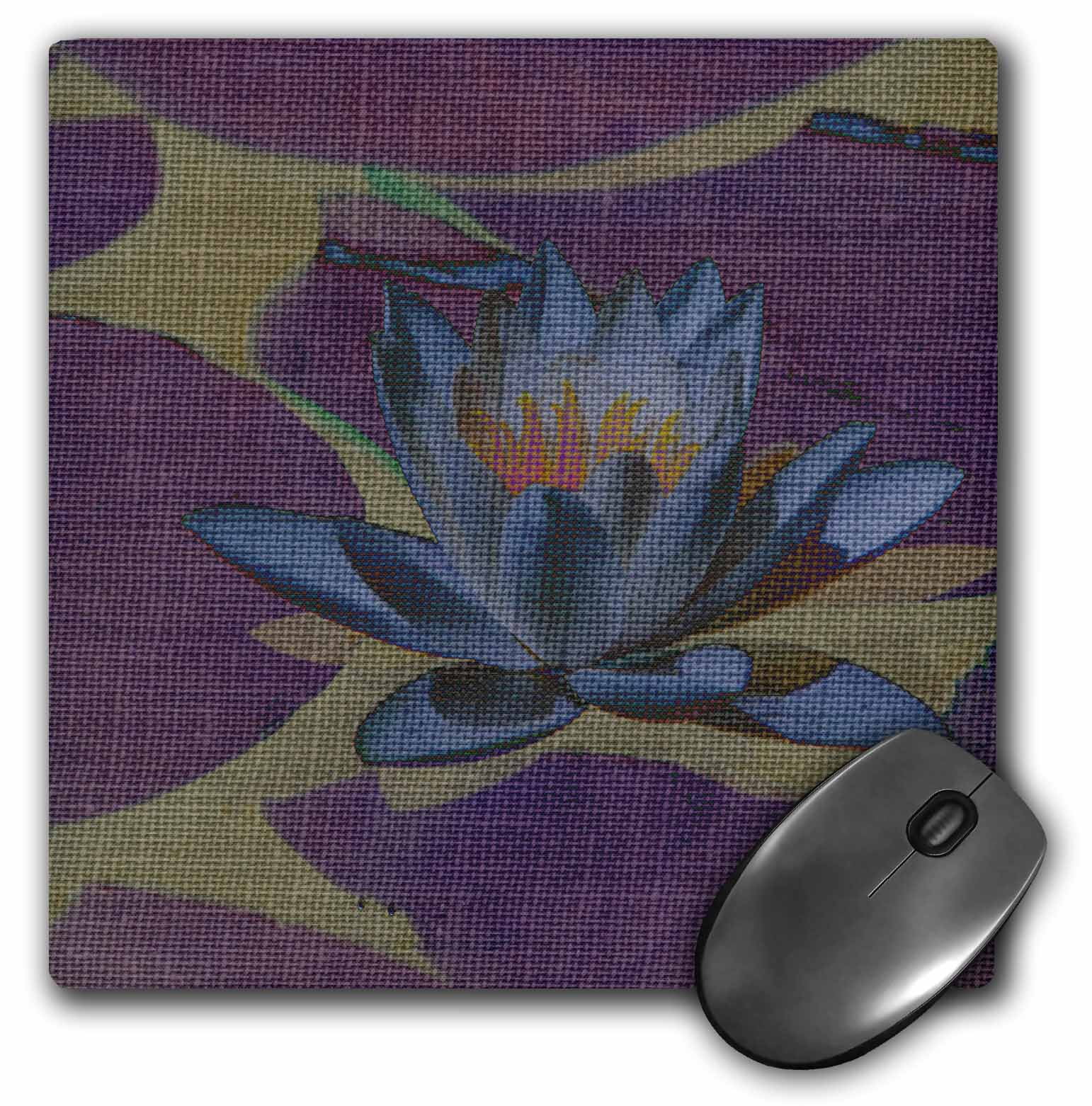 3dRose LLC 8 x 8 x 0.25 Inches Mouse Pad, Water Lily Pads (mp_50557_1