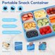 thumbnail image 4 of Snackle Box Container for Adults with 9 Compartment Divided Serving Tray Snack Box Containers with Lid and Handle Charcuterie Boxes Portable Snack Platter for Fruit Veggie Party Travel Blue, 4 of 4