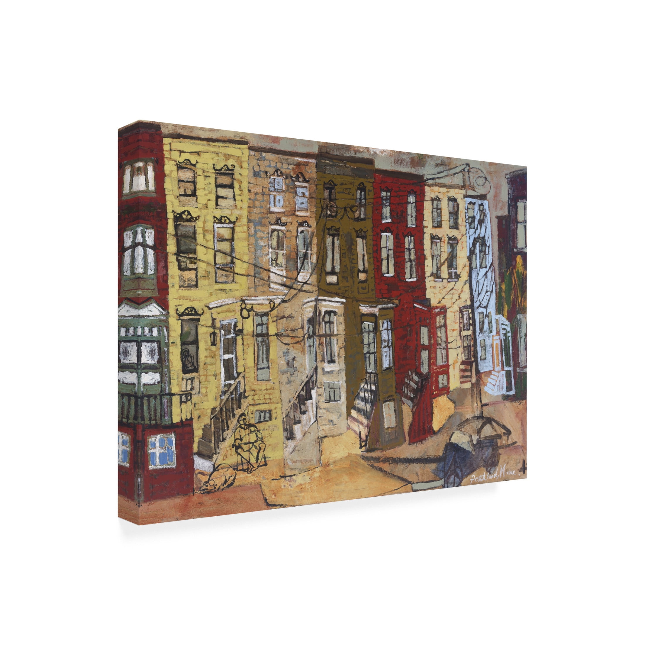 Canvas Wall Art - Erin McGee Ferrell 'Portland I' Wall Art for Living Room, Bedroom, or Office Décor by Trademark Fine Art - 32 x 24 Inches