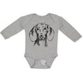 thumbnail image 3 of Inktastic Dachshund Sketch Portrait Boys or Girls Long Sleeve Baby Bodysuit, 3 of 5