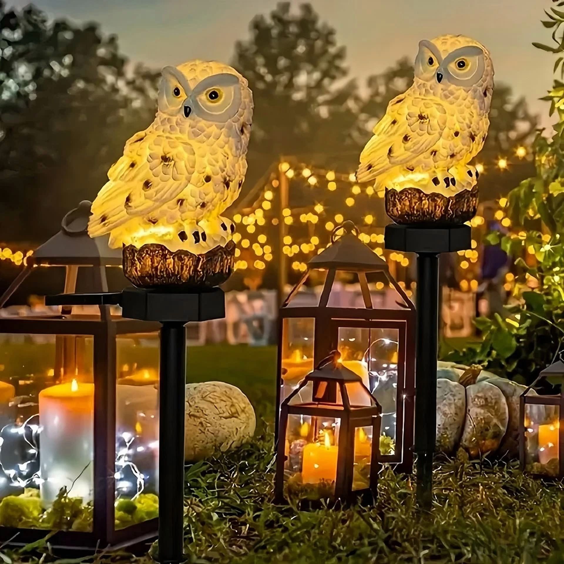 PURELY- Solar Lamp Owl Animal Solar Garden Lights Solar Powered Solar Led Light Outdoor