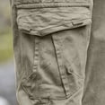 thumbnail image 3 of ameIAEA Cargo Pants for Men Elastic Waist Outdoor Hiking Pants Drawstring Sweatpant with Multi Pockets, 3 of 7