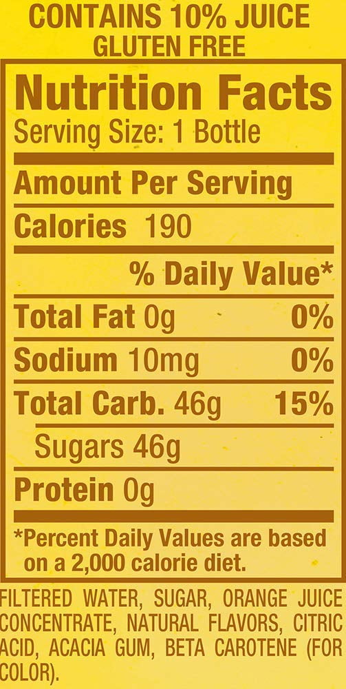 Snapple Orangeade, All Natural, 16 fl oz (Pack of 8, Total of 128 fl oz), Natural Antioxidants and Filtered Water