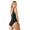 thumbnail image 3 of Tommy Bahama BLACK Palm Modern One-Piece Swimsuit, US 4, 3 of 4