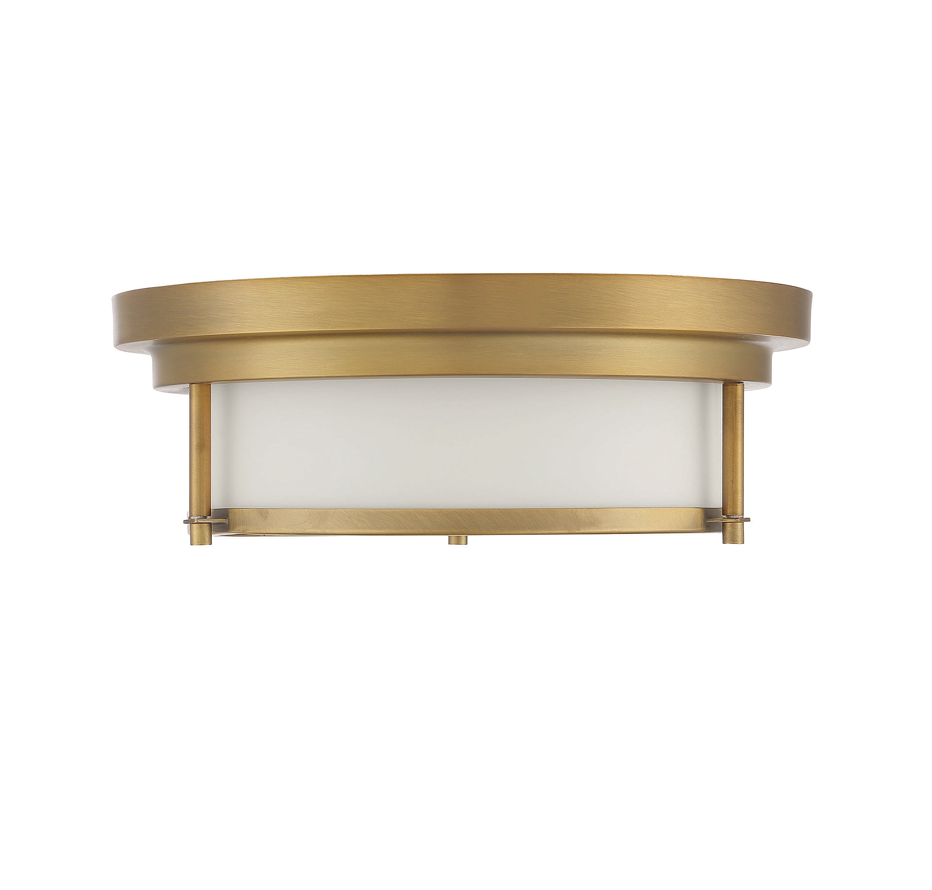 Trade Winds Lighting 2-Light Ceiling Light In Natural Brass